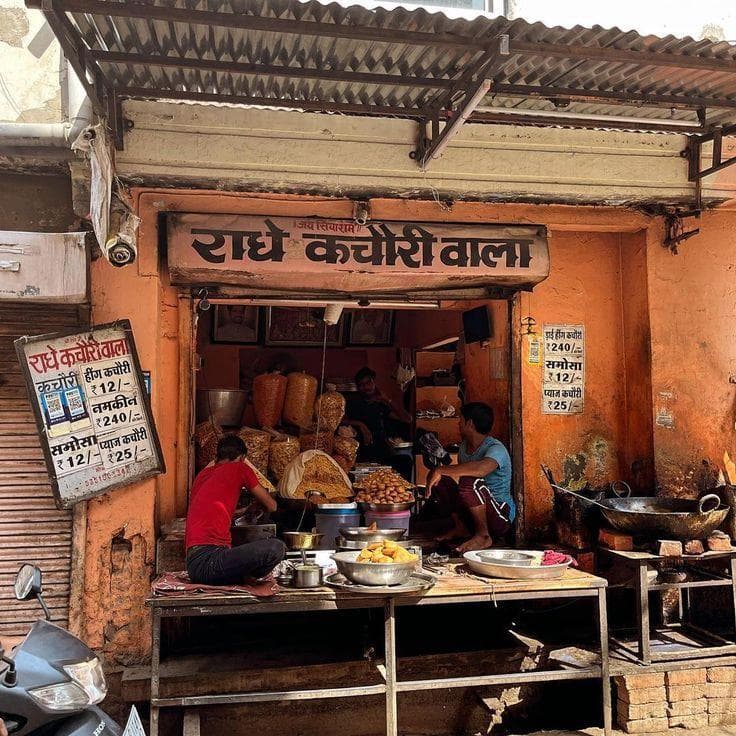An old, decades-run Jaipur street food shop serving the same heritage recipe