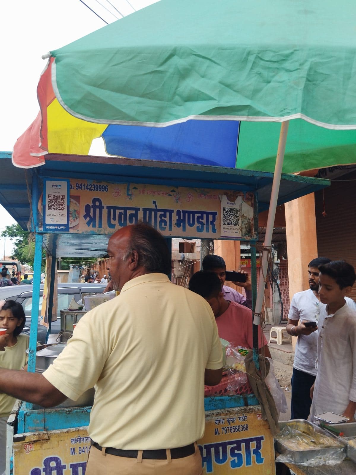 A-One Poha Center, spot famous for its Poha in Badi Chaupad, Jaipur - Thela Khojo